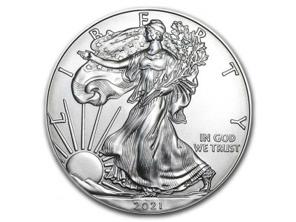 2021 1 oz american silver eagle coin bu type