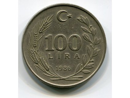TURECKO. 100 lira 1986.
