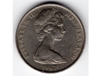 NOVÝ ZÉLAND. 10 cents 1967.