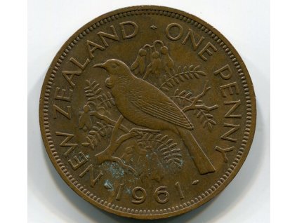 NOVÝ ZÉLAND. 1 penny 1961.