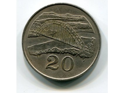 ZIMBABWE. 20 cents 1983.