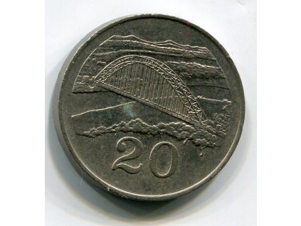 ZIMBABWE. 20 cents 1988. KM-4