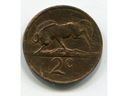 JIHOAFRICKÁ REPUBLIKA. 2 cents 1976.