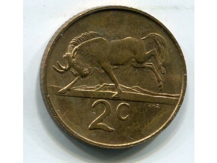 JIHOAFRICKÁ REPUBLIKA. 2 cents 1986.