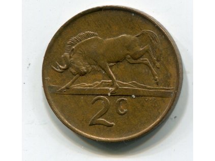 JIHOAFRICKÁ REPUBLIKA. 2 cents 1987.