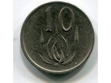 JIHOAFRICKÁ REPUBLIKA. 10 cents 1986.