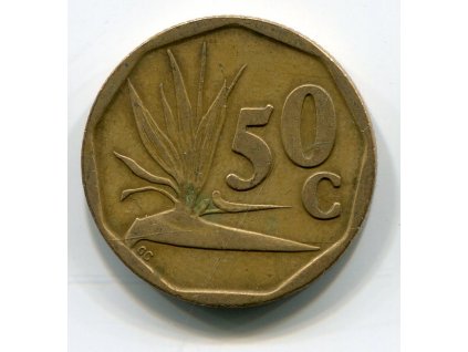 JIHOAFRICKÁ REPUBLIKA. 50 cents 1992.