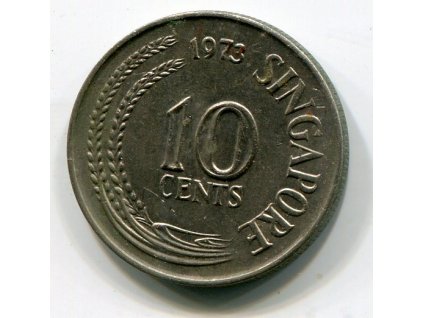 SINGAPUR. 10 cents 1973.