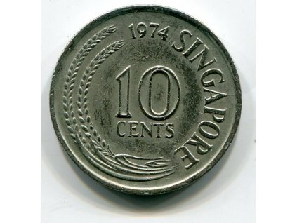 SINGAPUR. 10 cents 1974.
