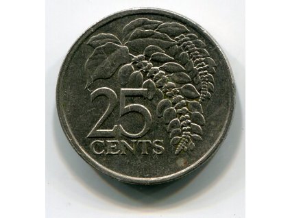 Trinidad a Tobago. 25 cents 1997.