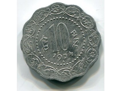 INDIE. 10 paise 1974, diamant.