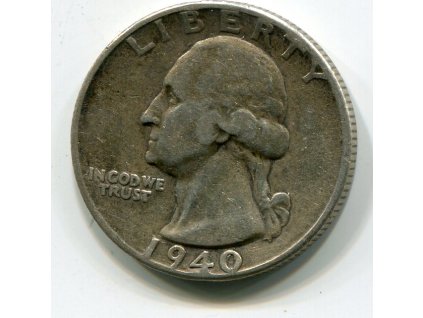 USA. 1/4 dollar 1940. Ag.