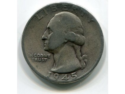 USA. 1/4 dollar 1945. Ag.