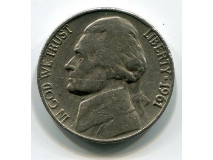 USA. 5 cents 1961/D. KM-192