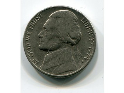 USA. 5 cents 1974/D. KM-192