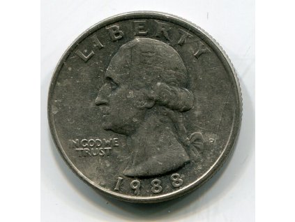 USA. 1/4 dollar 1988/P.