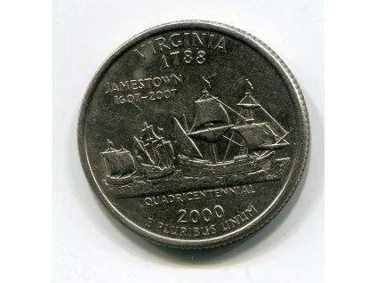 USA. 1/4 dollar 2000/D. Virginia.