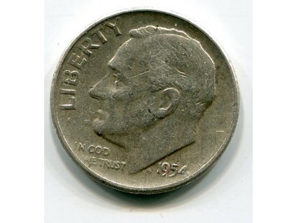 USA. 1 dime 1954. Ag.