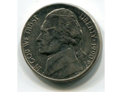 USA. 5 cents 1990/D.
