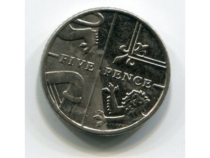 VELKÁ BRITÁNIE. 5 pence 2013.