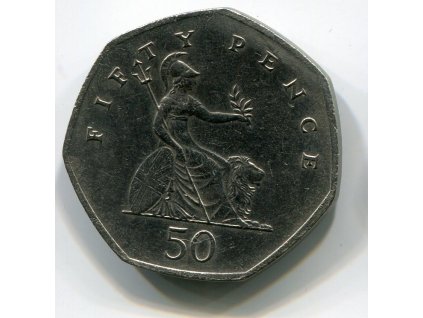 Velká Británie. 50 pence 1998.