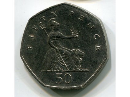 Velká Británie. 50 pence 1997.