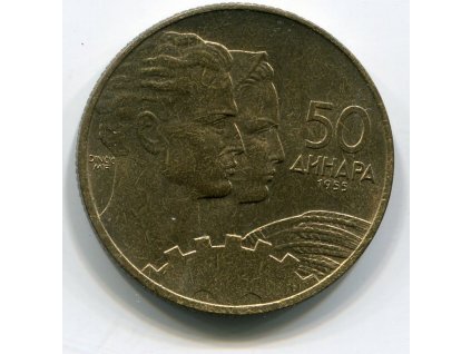 JUGOSLÁVIE. 20 dinara 1955.