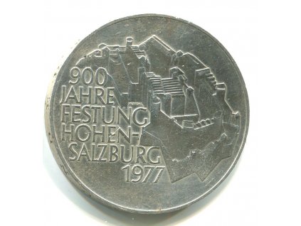 RAKOUSKO. 100 Schilling 1977. Hohensalzburg. Ag.