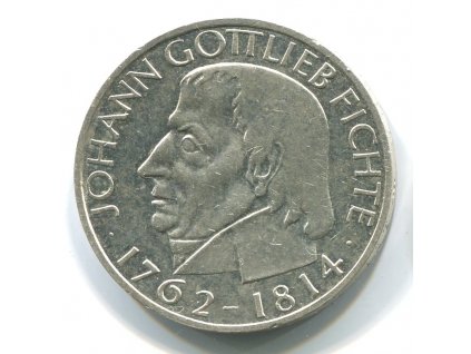 NĚMECKO. 5 Mark 1964/J. Johann Gottlieb Fichte. Ag.