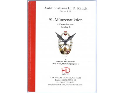 Aukční katalog firmy RAUCH, Wien, č. 91 / 5.12.2012.