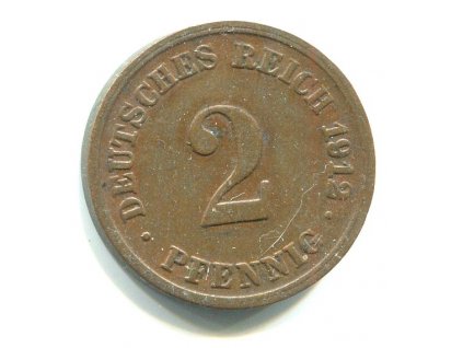 NĚMECKO. 2 Pfennig 1912/D.