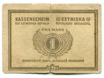 ESTONSKO. 1 Mark (1919).