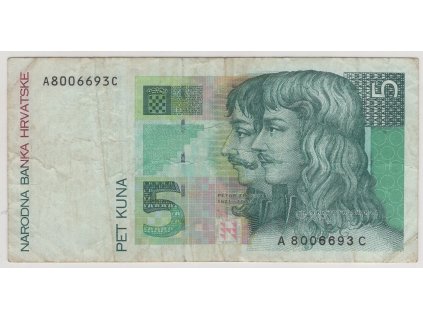 CHORVATSKO. 5 kuna 1993.