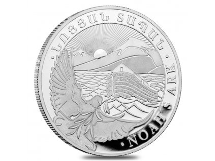 front 2021 armenia 1 oz noah s ark silver coin 500 drams .999 fine bu min 3