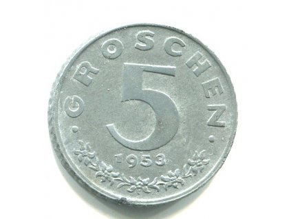 RAKOUSKO. 5 Groschen 1953.