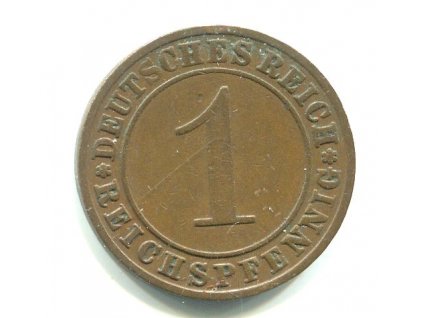 NĚMECKO. 1 Reichspfennig 1930/A.