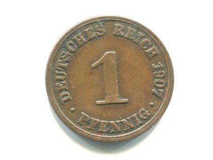 NĚMECKO. 1 Pfennig 1907/A.