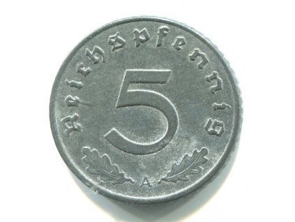 NĚMECKO. 5 Pfennig 1943/A.