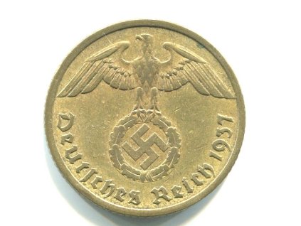 NĚMECKO. 10 Pfennig 1937/A.