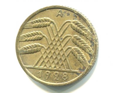 NĚMECKO. 10 Reichspfennig 1928/A.