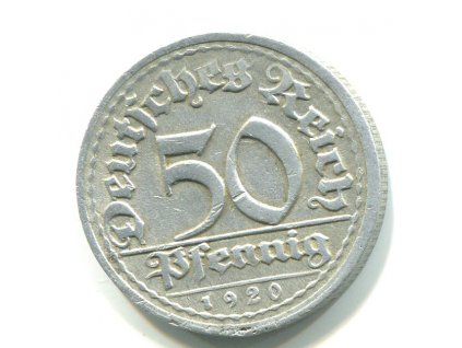 NĚMECKO. 50 Pfennig 1920/A.