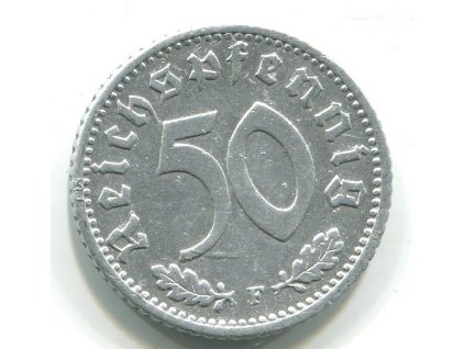 NĚMECKO. 50 Pfennig 1939/F.