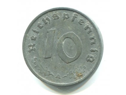 NĚMECKO. 10 Pfennig 1943/A.
