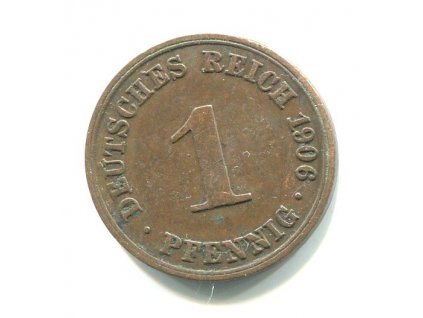 NĚMECKO. 1 Pfennig 1906/A.