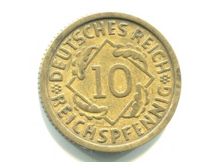 NĚMECKO. 10 Reichspfennig 1931/A.