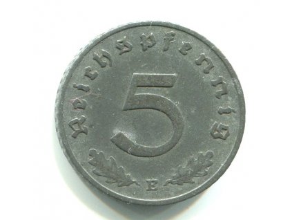 NĚMECKO. 5 Pfennig 1943/E.