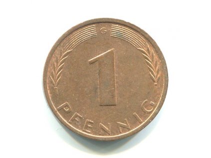 NĚMECKO. 1 Pfennig 1972/G.