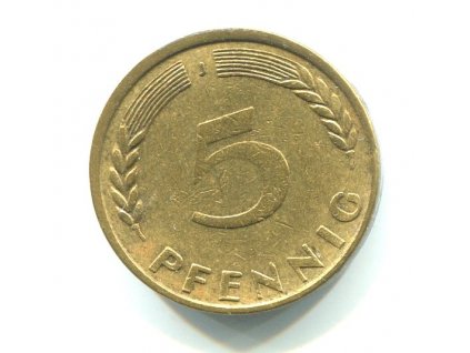 NĚMECKO. 5 Pfennig 1949/J.