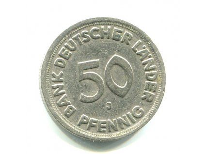 NĚMECKO. 50 Pfennig 1949/J.
