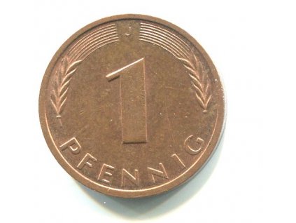 NĚMECKO. 1 Pfennig 1989/J